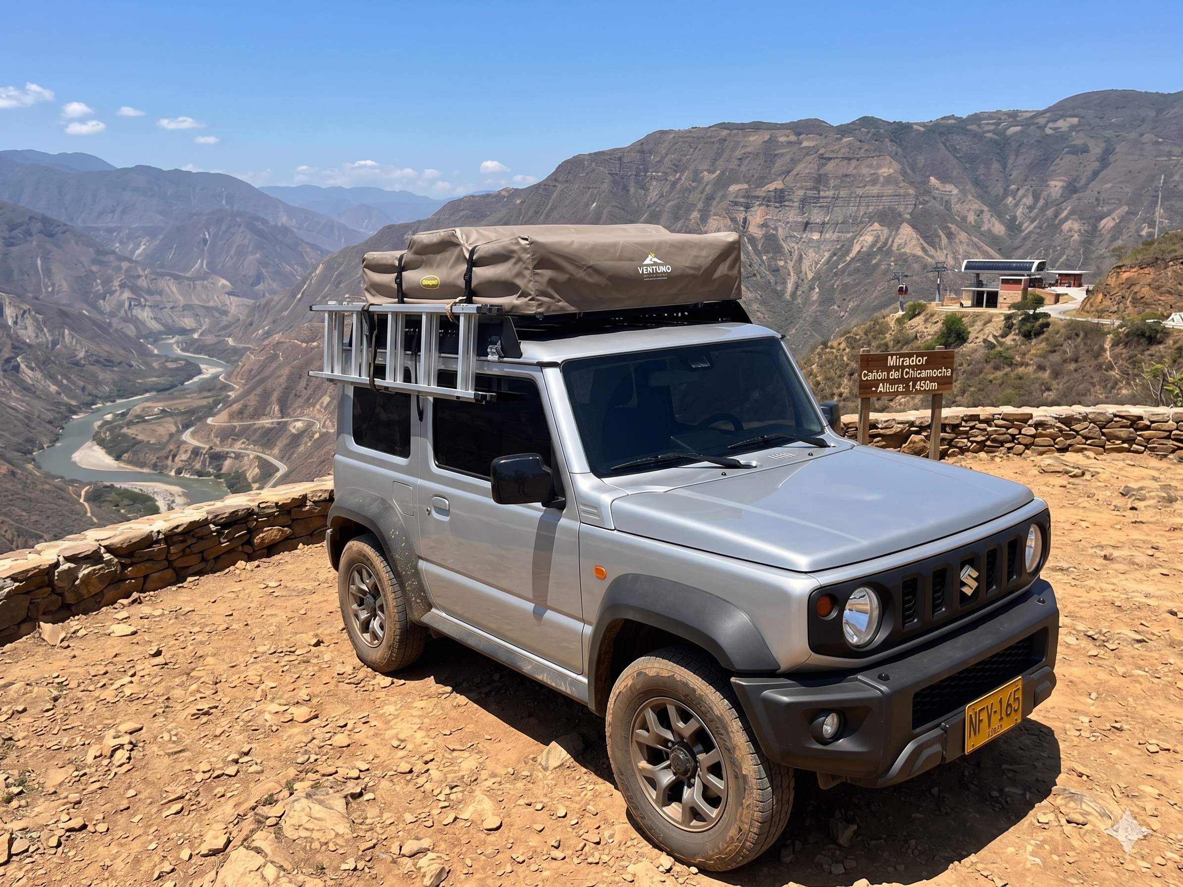 Scenic drive around Chicamocha area
